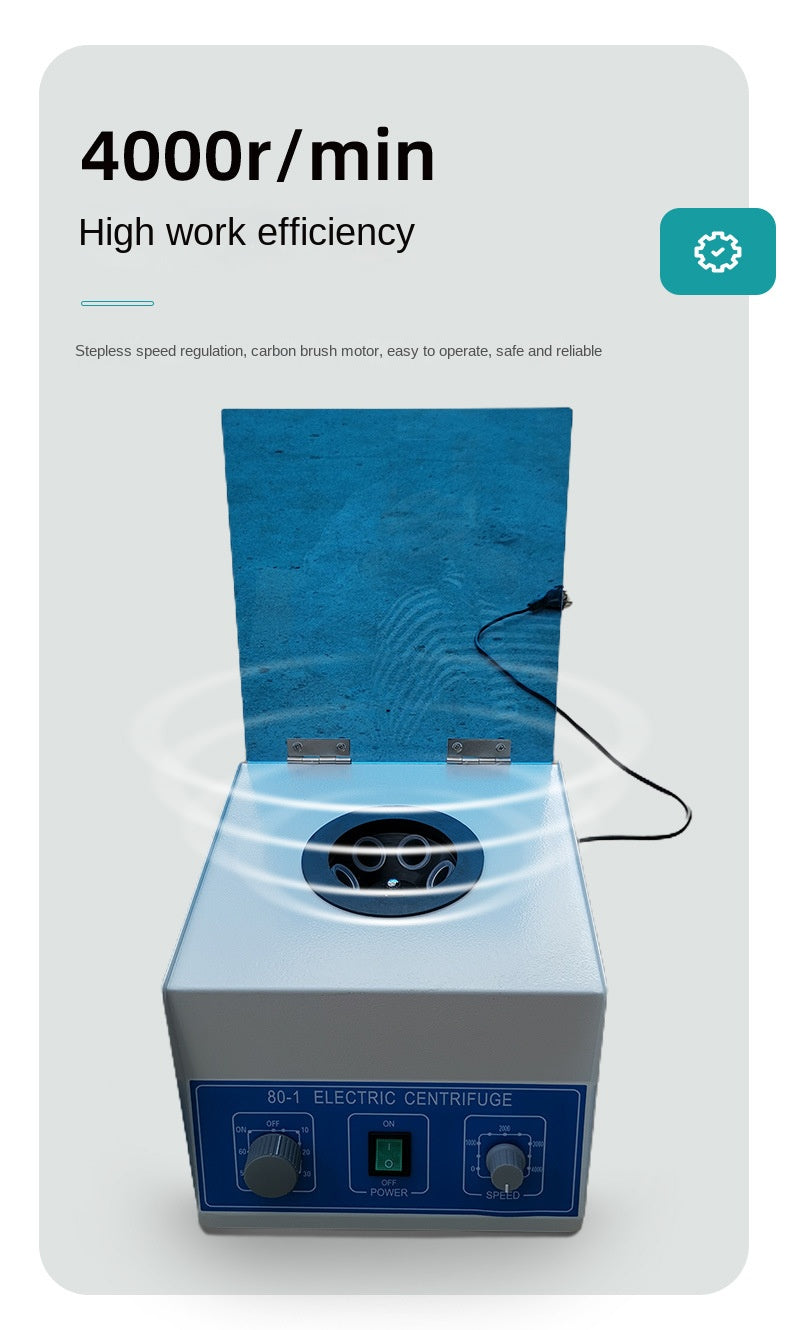 Desktop Electric Laboratory  Centrifuge Laboratory Supplies Medical Practice 4000 rpm 20 ml x 6 Model 80-1