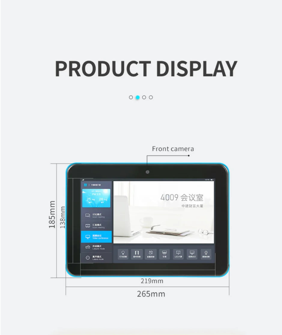 10.1 inch 1200x800 Touch Screen Tablet Android 13 RK3566 4-core 4G 32G NFC RFID Digital Signage RJ45 POE Surveillanc Monitor