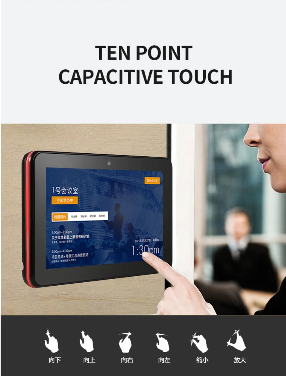 10.1 inch 1200x800 Touch Screen Tablet Android 13 RK3566 4-core 4G 32G NFC RFID Digital Signage RJ45 POE Surveillanc Monitor