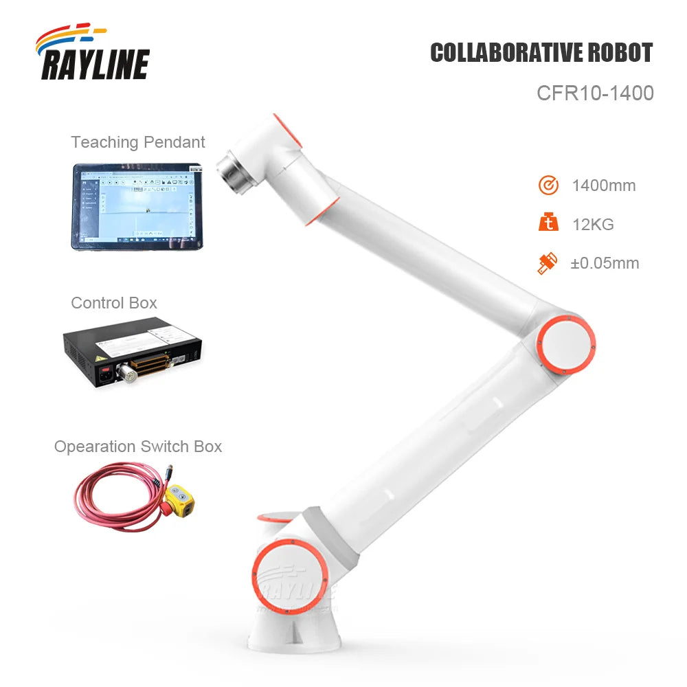 10kg Payload Collaborative Robot 6 Axis Industrial Robotic Arm Palletizing Welding Cobot