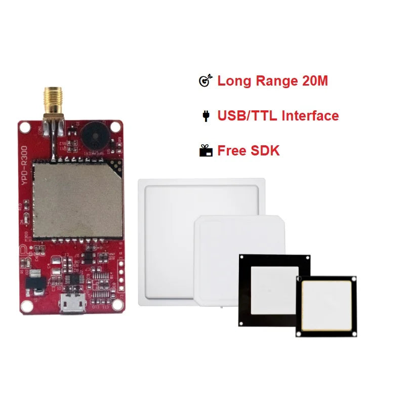 R300 RFID UHF Reader Module for ESP32 Raspberry Pi Arduino | UHF Access Control TTL UART | Free SDK Included