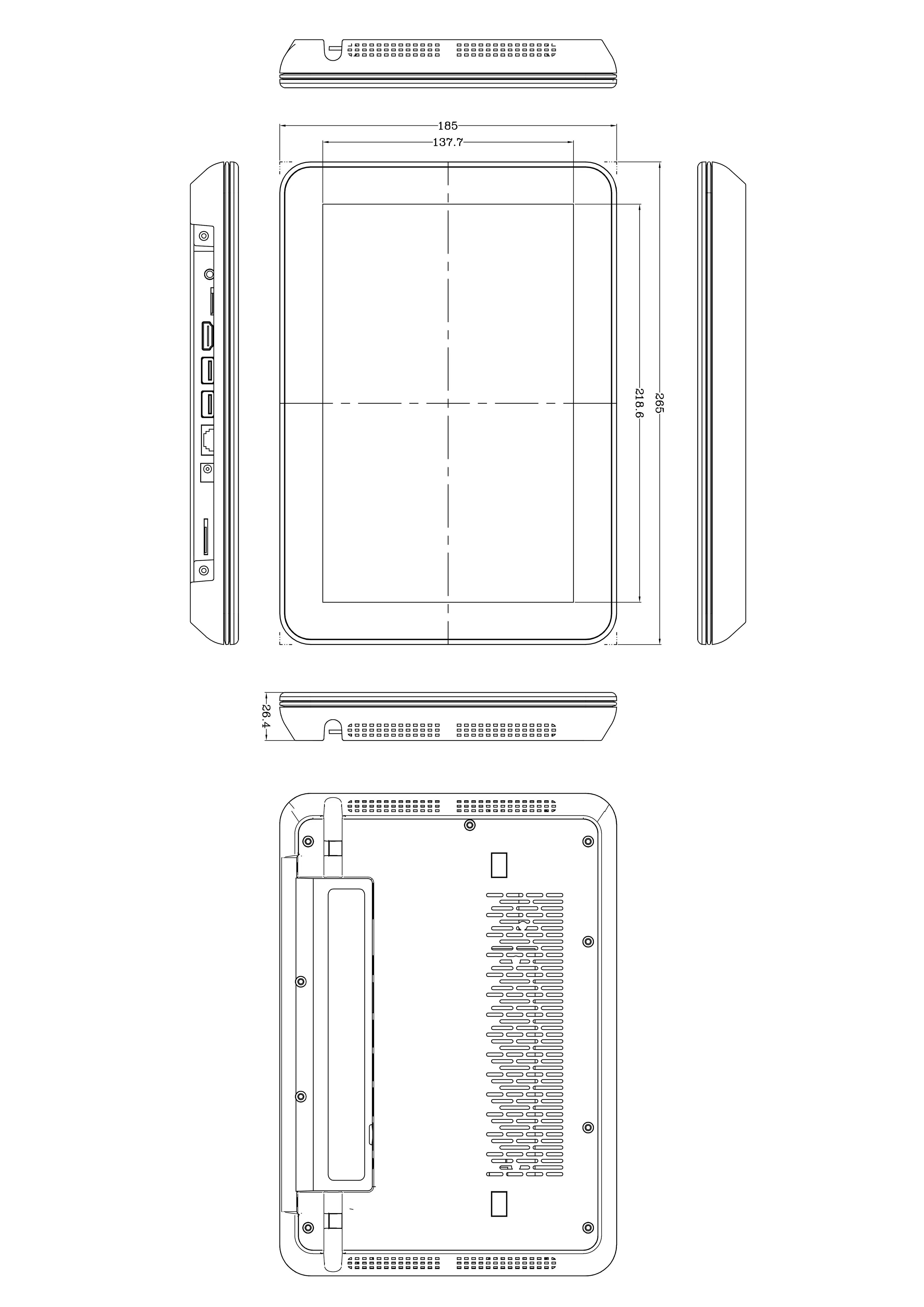 10.1 inch 1200x800 Touch Screen Tablet Android 13 RK3566 4-core 4G 32G NFC RFID Digital Signage RJ45 POE Surveillanc Monitor