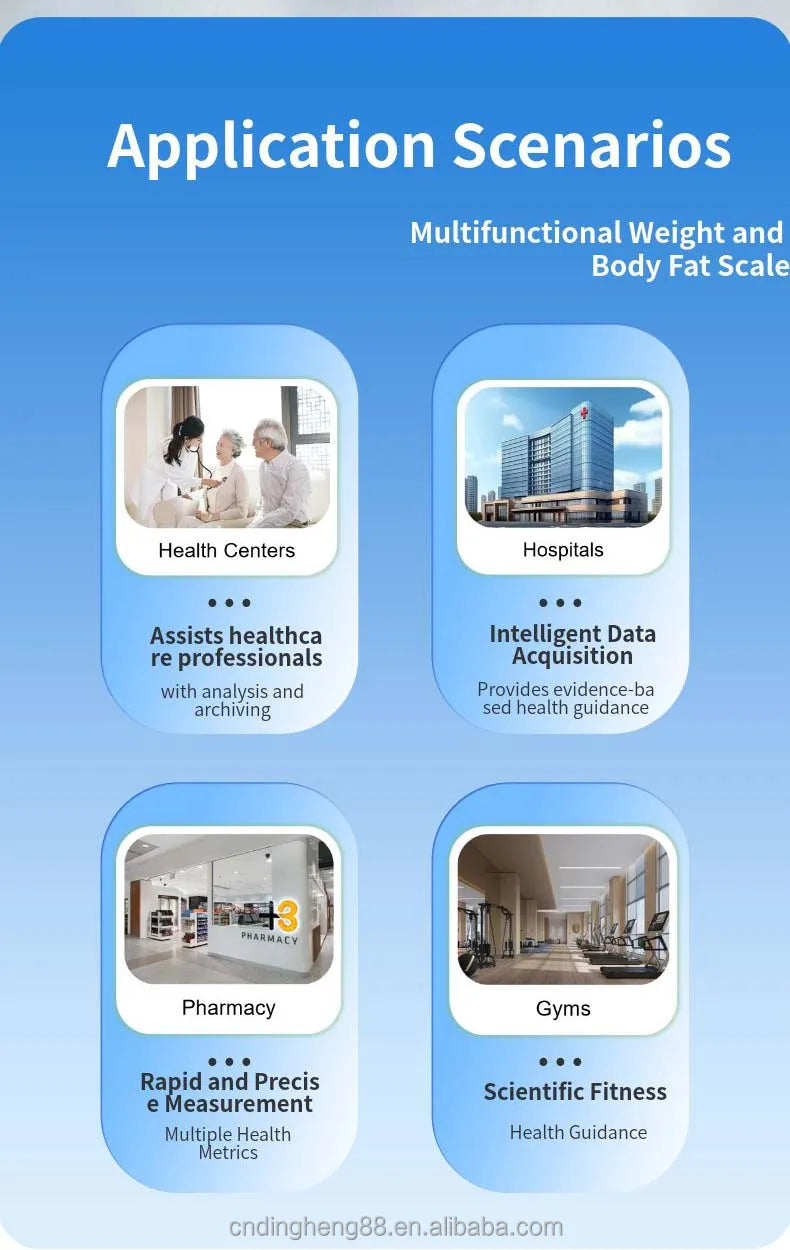 DHM-800C Medical Bioimpedance Bench Scale Checkweigher with 24-inch LCD Display and 0.1kg Accuracy
