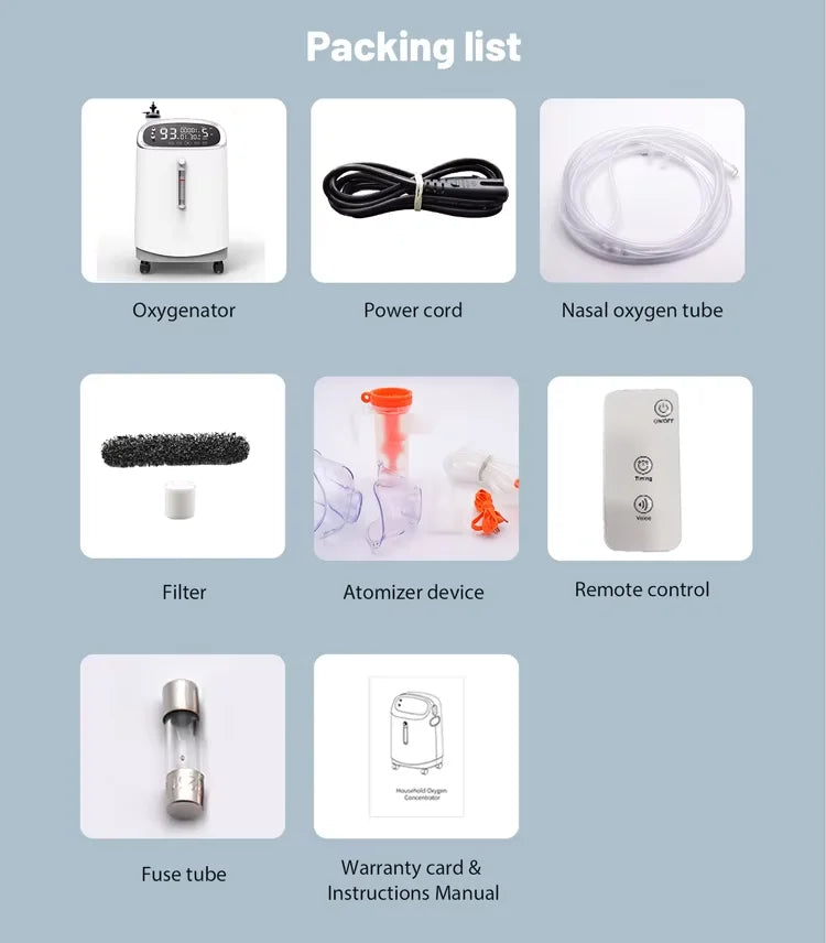 Upgrade 5L Veterinary Instrument Pet Healthcare Medical Oxygen Concentrator Machine