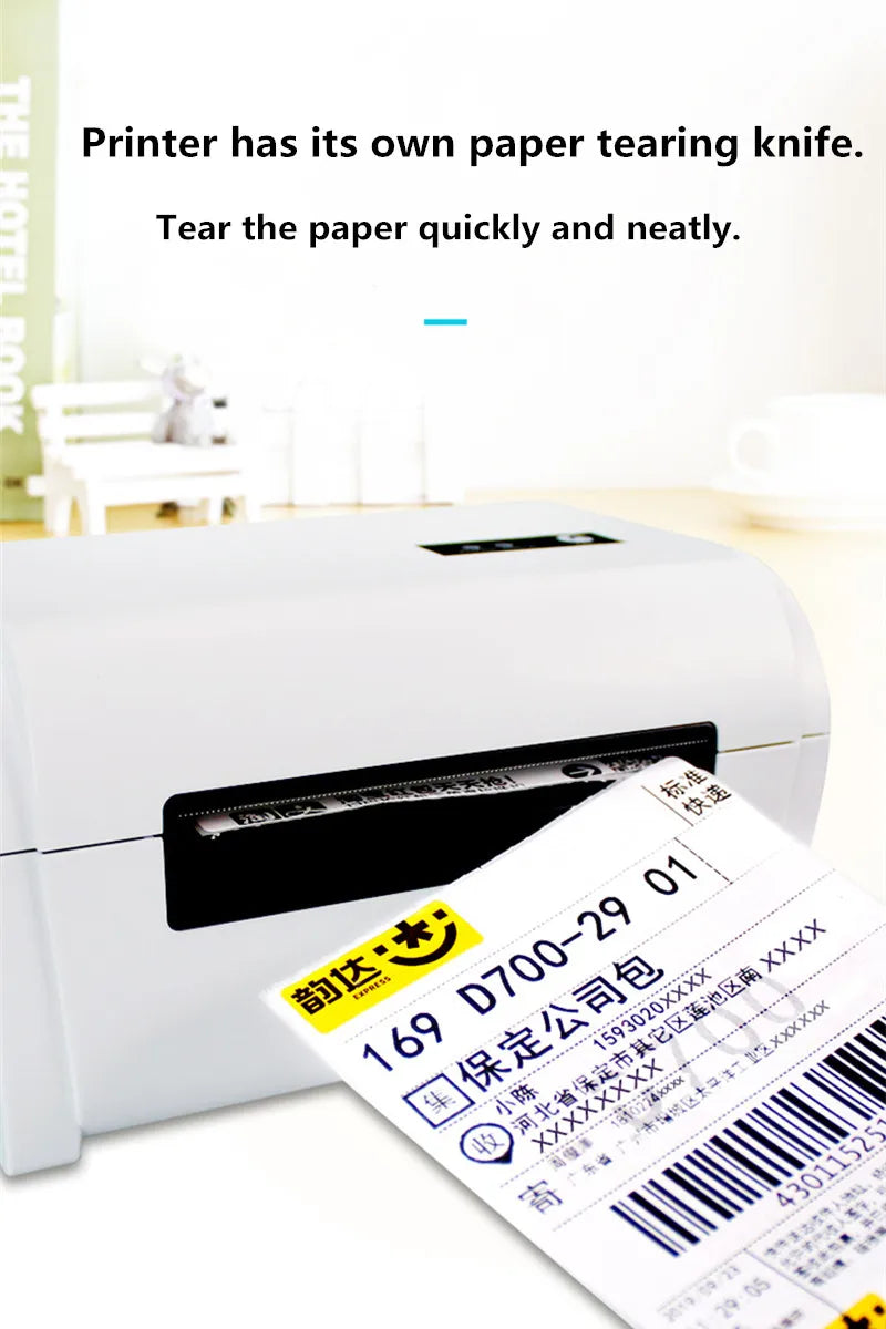 Thermal Barcode Label printers ePacket mini printer USB Bluetooth Printer Print width:40-110mm Electronic Surface Single