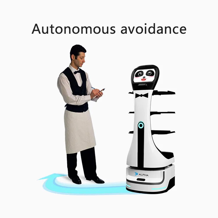 Intelligent Restaurant Waite Autonomous Robots and Restaurant and Hotel Food Delivery Robots