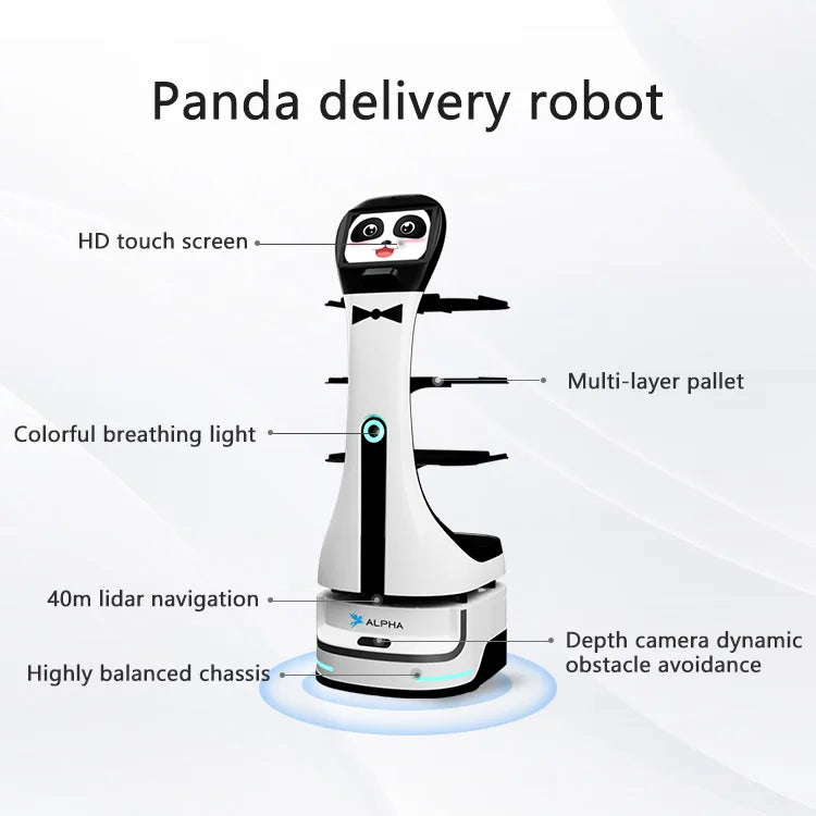 Intelligent Restaurant Waite Autonomous Robots and Restaurant and Hotel Food Delivery Robots