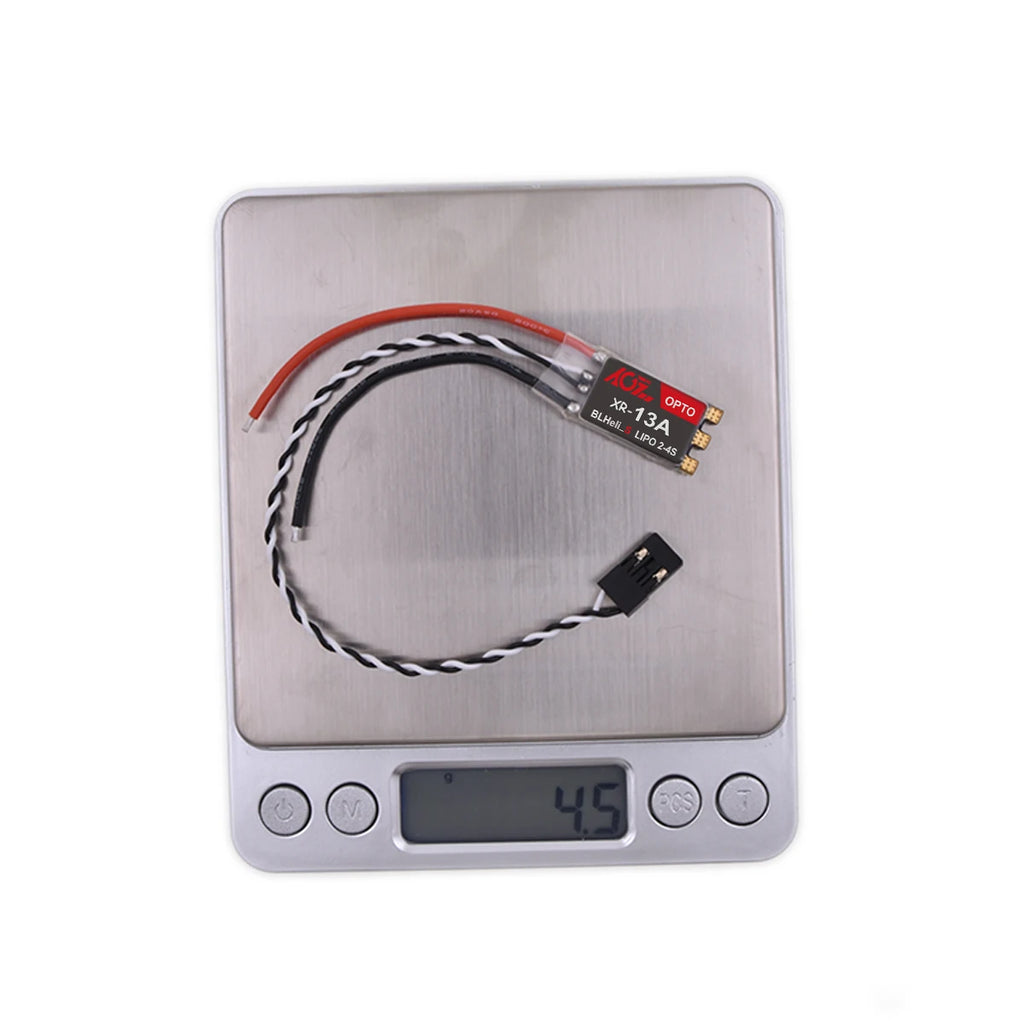 AGFRC XR-13A Brushless 13A ESC DSHOT600 BLHeli_S 2-4S Lipos Electronic Speed Controller for FPV QAV Drone Multirotor Quadcopter