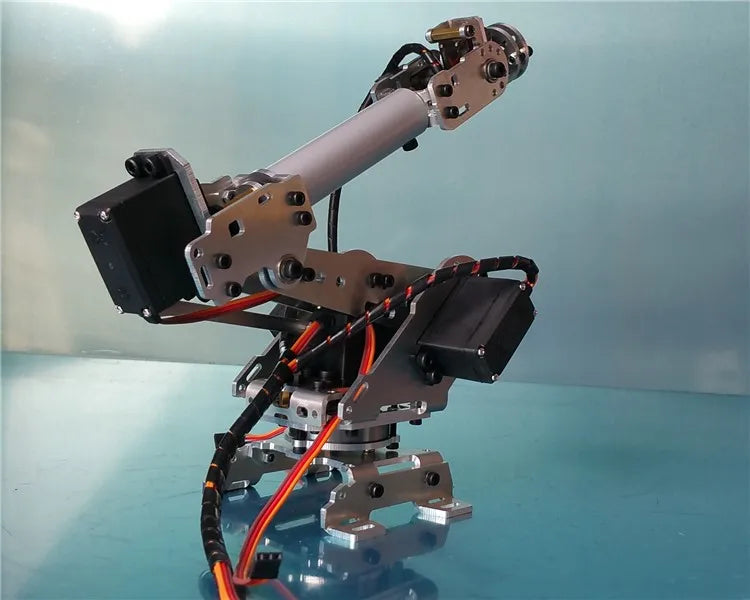 Metal 6 DOF Robot Arm Manipulator Mechanical Claw Gripper for 6pcs MG996R Arduino Robot Project Unassembled