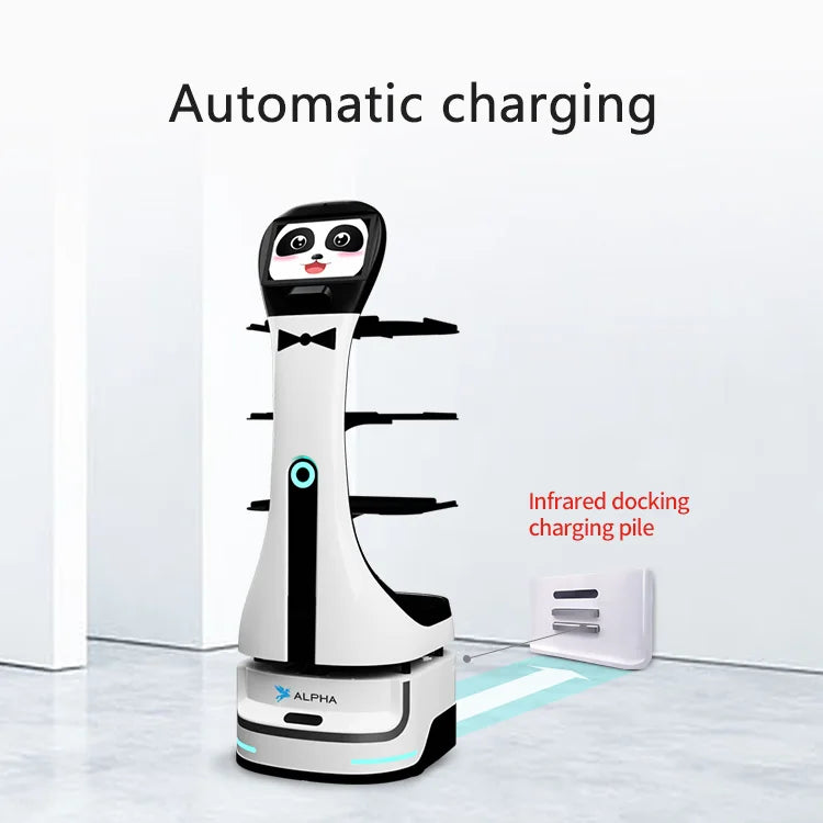 Intelligent Restaurant Waite Autonomous Robots and Restaurant and Hotel Food Delivery Robots