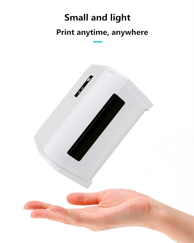 Thermal Barcode Label printers ePacket mini printer USB Bluetooth Printer Print width:40-110mm Electronic Surface Single