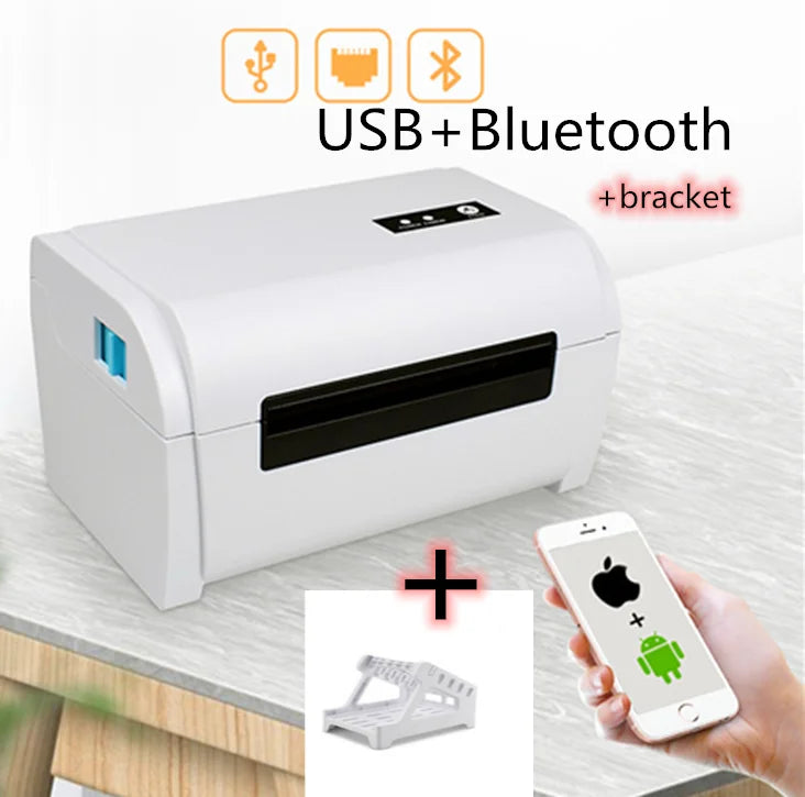 Thermal Barcode Label printers ePacket mini printer USB Bluetooth Printer Print width:40-110mm Electronic Surface Single