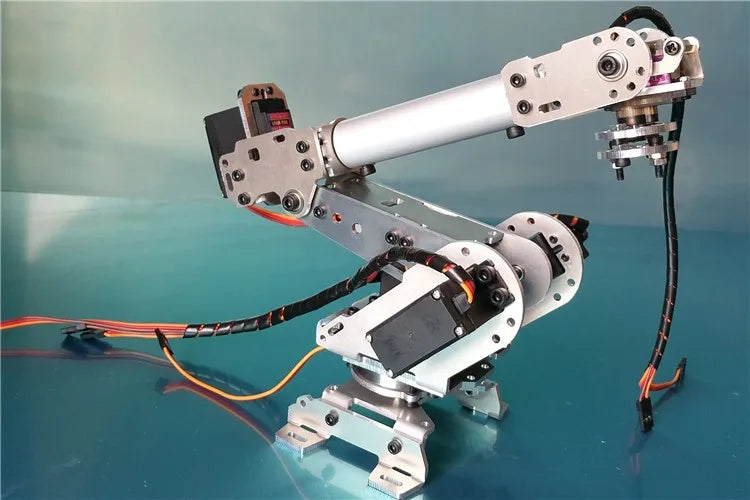 Metal 6 DOF Robot Arm Manipulator Mechanical Claw Gripper for 6pcs MG996R Arduino Robot Project Unassembled