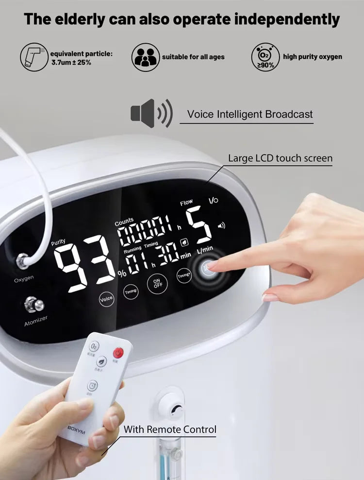 Upgrade 5L Veterinary Instrument Pet Healthcare Medical Oxygen Concentrator Machine
