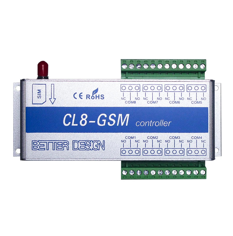 GSM Switch SMS controller 4 relays output GSM Garage Door CL8-GSM Great for control of home electrical devices