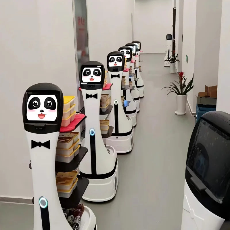Intelligent Restaurant Waite Autonomous Robots and Restaurant and Hotel Food Delivery Robots