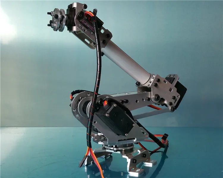 Metal 6 DOF Robot Arm Manipulator Mechanical Claw Gripper for 6pcs MG996R Arduino Robot Project Unassembled