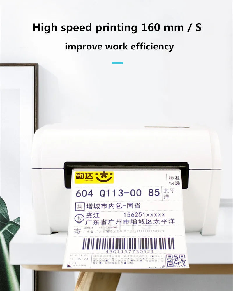Thermal Barcode Label printers ePacket mini printer USB Bluetooth Printer Print width:40-110mm Electronic Surface Single