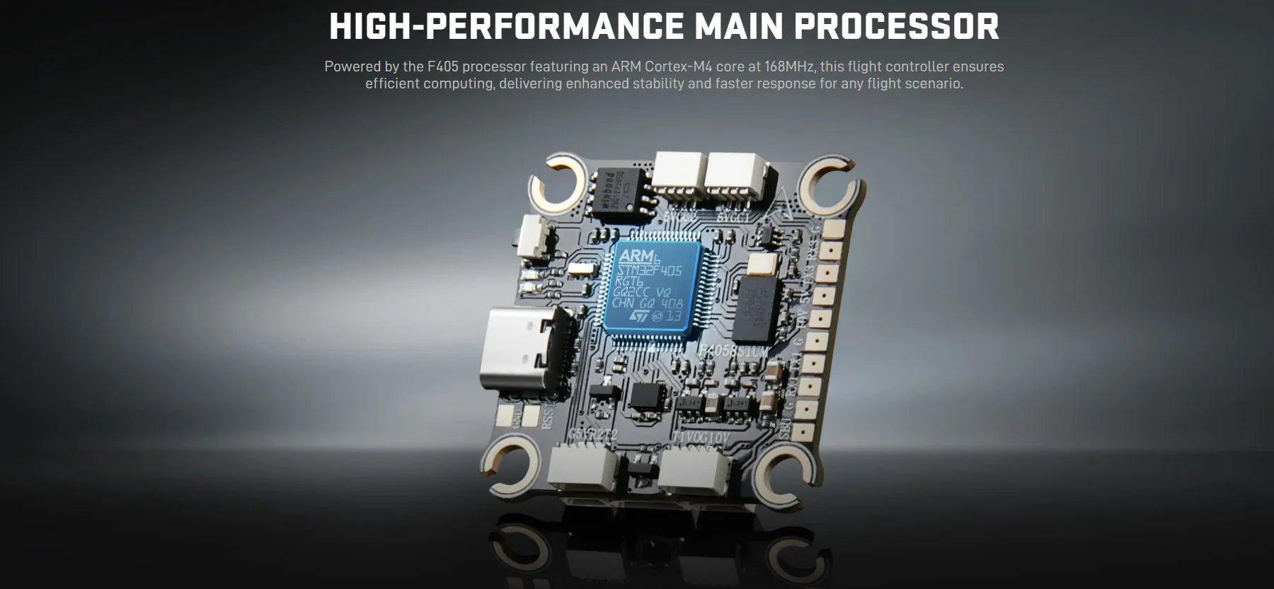 Air Force FT405-60A-CGM Flight Controller & Electronic Speed Controller Mini Stack  for FPV Freestyle Drones Racing Drone