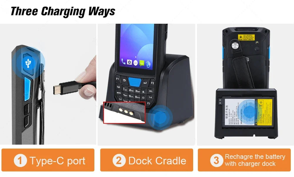 RUGLINE PDA Android Handheld Terminal Honeywell Barcode Scanner 1D 2D QR Portable Data Collector Terminal Device With 4G NFC
