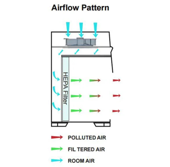 LABTEX Economical Laminar Flow Cabinet Clean Room ISO Class 5 Laboratory Laminar Air Flow Cabinet With Filter Hepa