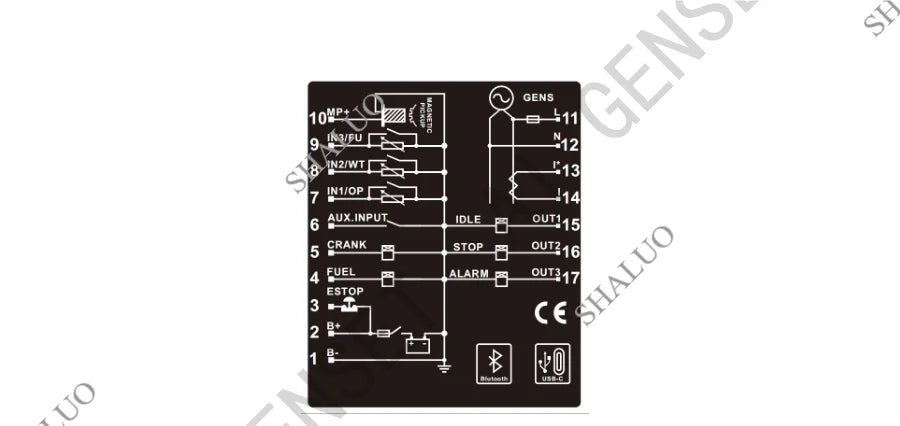 AIG716 LIXiSE Generator Controller Remote Control Module Black Box Function Bluetooth Communication Real Time Storage Parameters