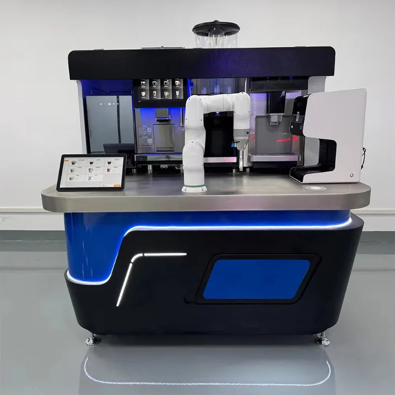 Customizable Appearance Auto Intelligent Coffee Robot Bar & Vending Machine Robotic Arm Commercial AI Smart Robot Barista Maker