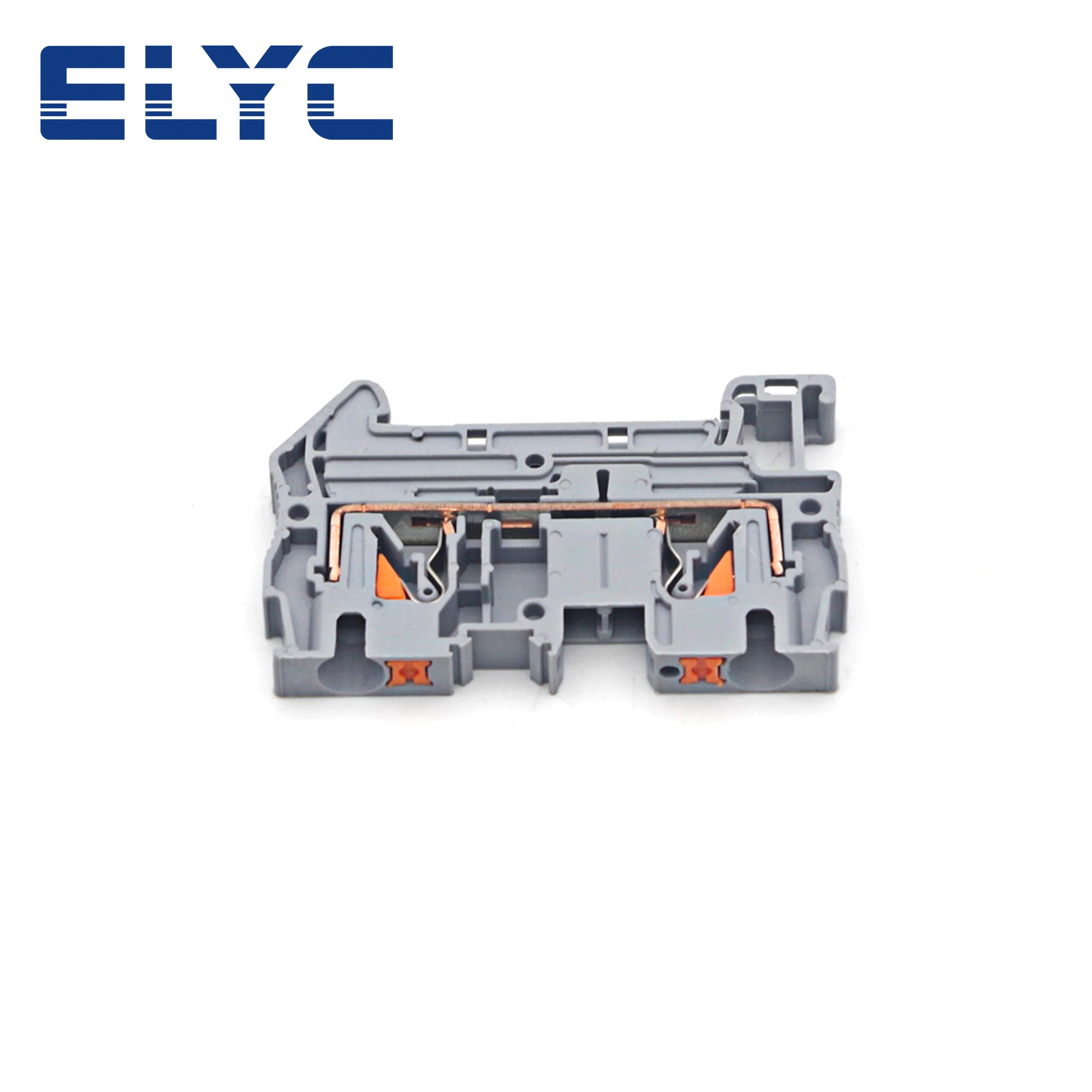 PT4 Push-In Terminal Block Spring Connection Feed-Through Screwless PT-4 Wire Electrical Connector Din Rail Terminals PT 4