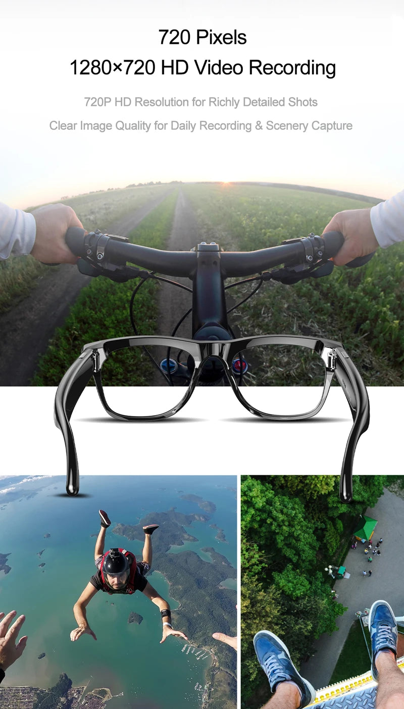 HD Camera 1080P AI Smart Glasses Multifunctional Variable color Bluetooth Call Voice Assistant Music Player Smart Translation ﻿
