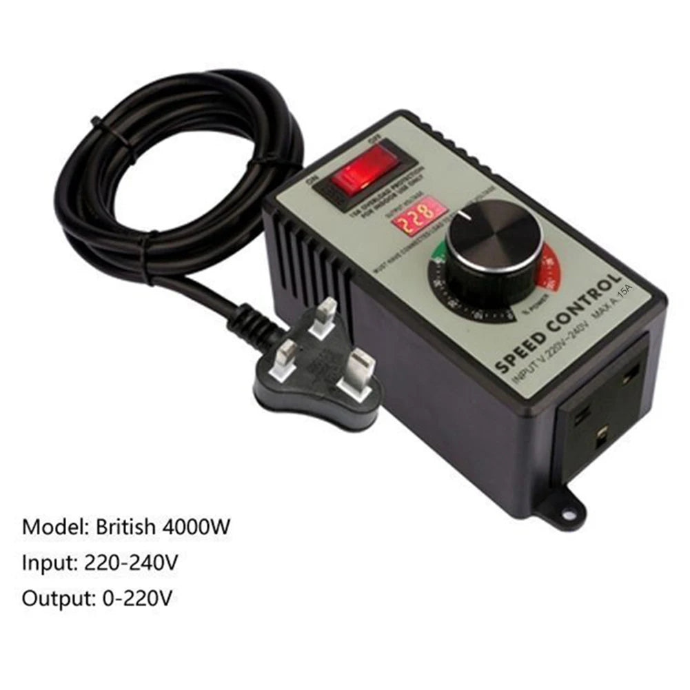 AC Voltage Regulator Electronic Speed Controller Indoor Use Only High-Precision Adjustment Longer Service Life For Angle Grinder