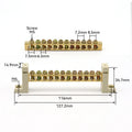 DIN Rail Terminal Block High Bridge Type Ground Bar 5/7/10/12 Holes Electrical Connector Distribution Box Neutral Terminal