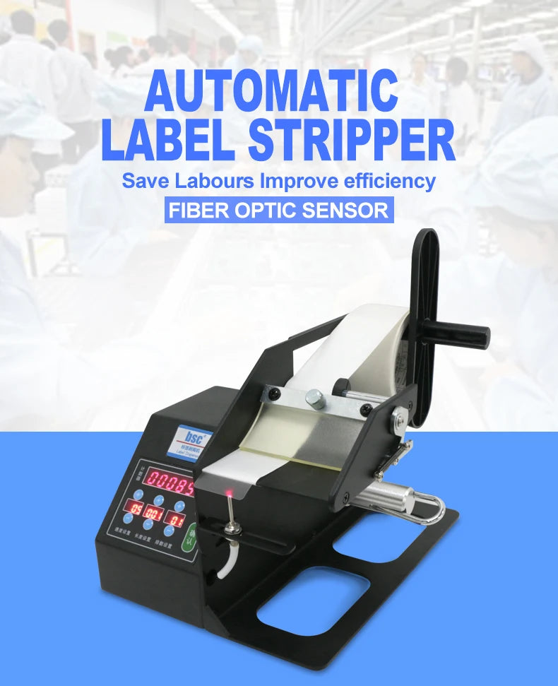 Automatic sticker  dispenser  Machine Barcode Paper Label Paper Dispenser Label Stripper Machine