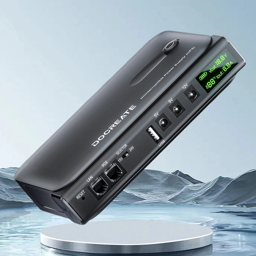 UPS Uninterruptible Power Without Battery UPS Backup Battery Power Supply Supports 5V/9V/12V for Router/Modem/ Camera