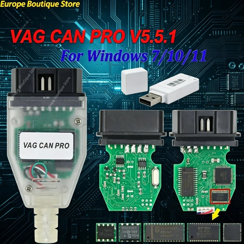 Wholesale VAG CAN PRO 5.5.1 high performance OBD2 diagnostic scanner CAN BUS+UDS+K-line for VAG and ODIS