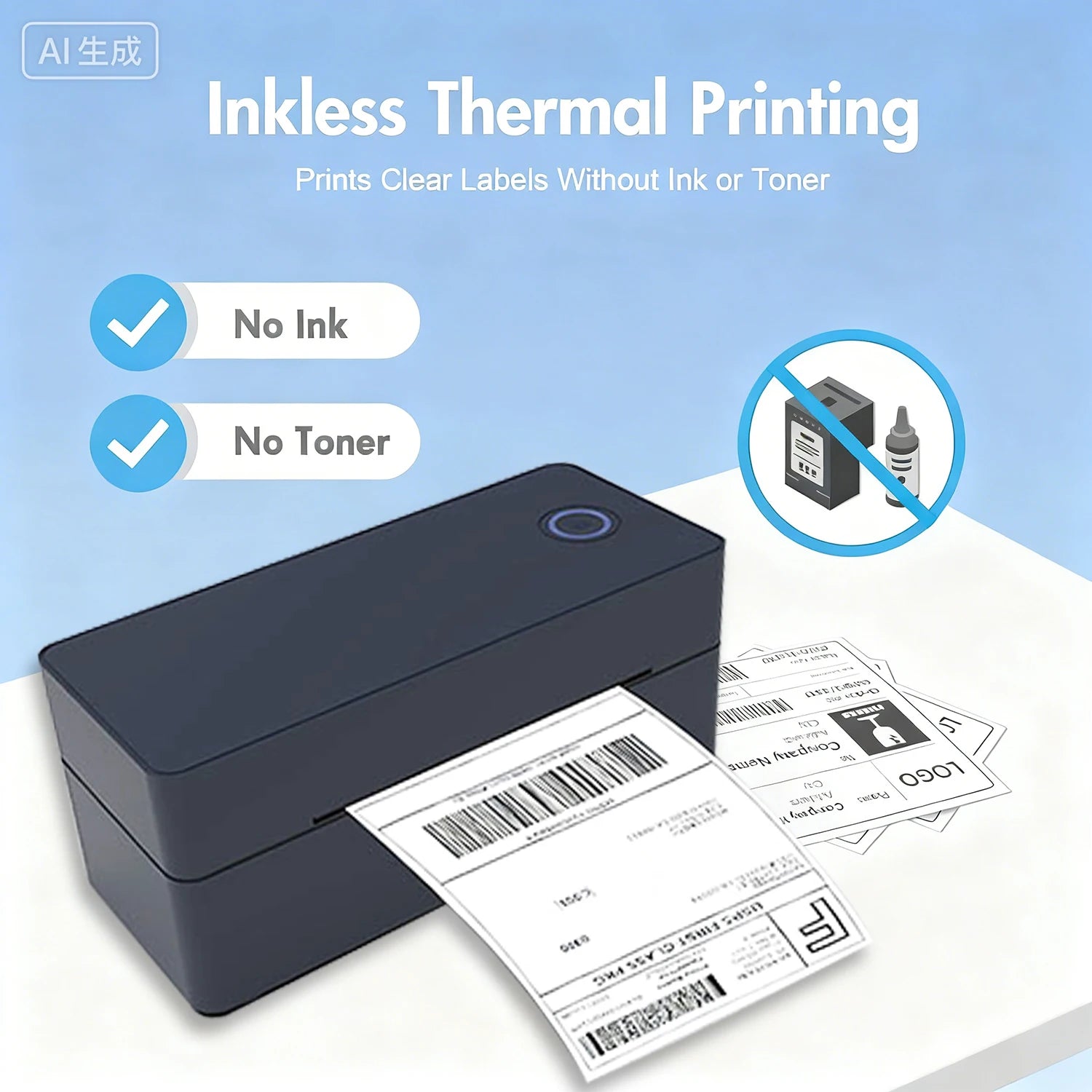 Bluetooth Thermal Printer4×6 Shipping Label Printer For Small Businesses,Desktop Thrmal Label Printers For Shipping Package