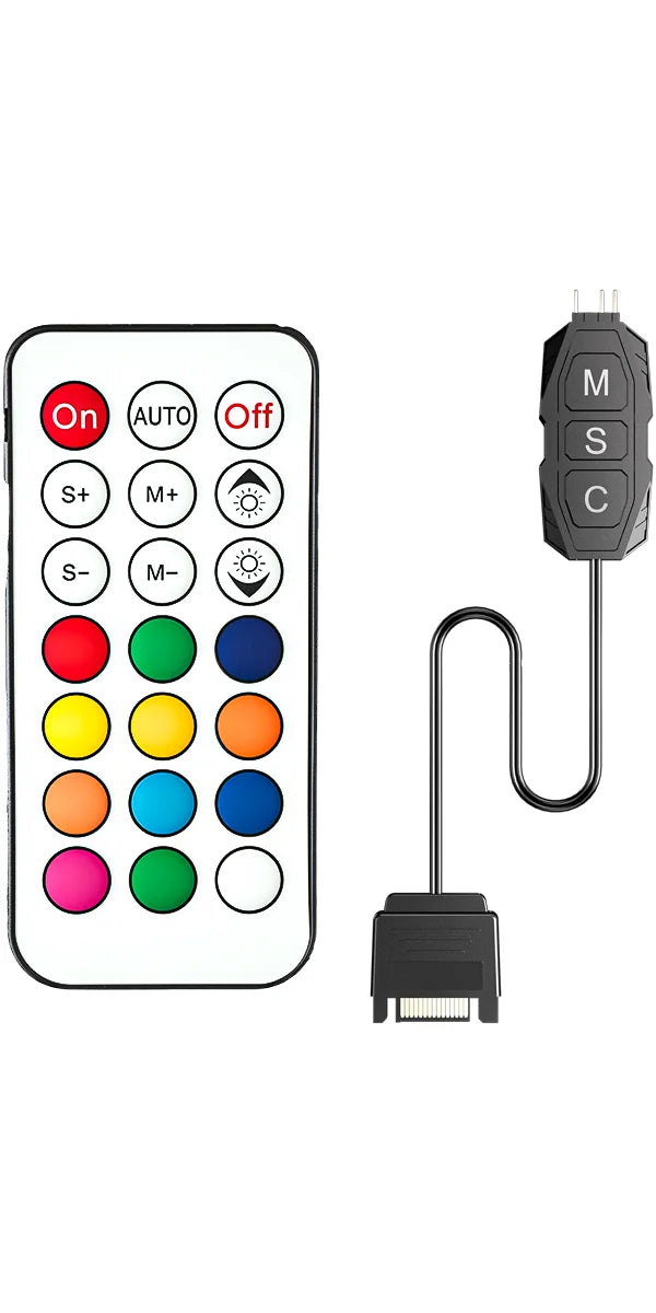 GSCOLER Controller Supports 5V ARGB DIY devices SATA power interface Dual-mode control of lights and speed