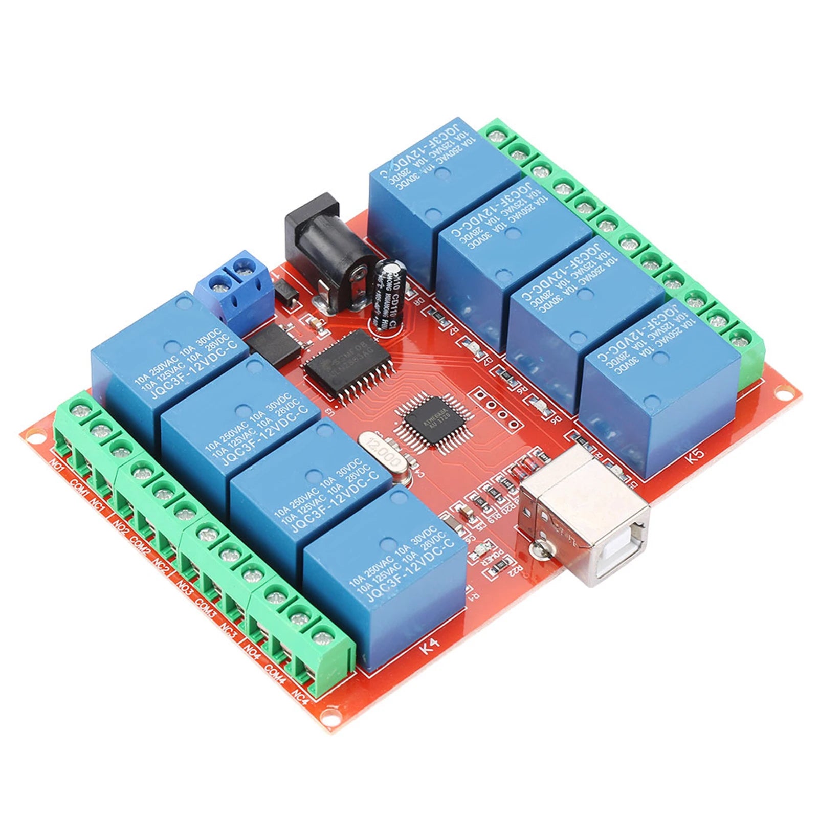 8-channel Relay Controller Smart Relay  12V 8-channel Computer USB Controller  Relay Module PC Smart Controller