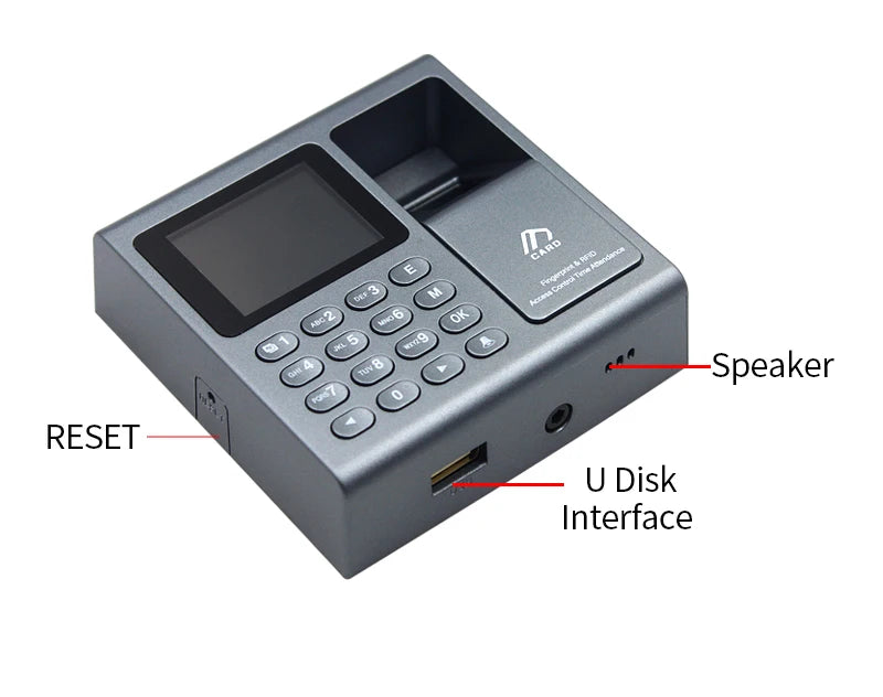 Biometric Fingerprint Scanner RFID Access Control System 1000 User USB Time Recorder Attendance Employee Machine