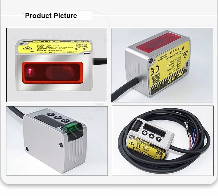 High Precision Distance Laser Ranging Displacement Sensors Square Laser Distance Detection Sensor for Cutting Machine