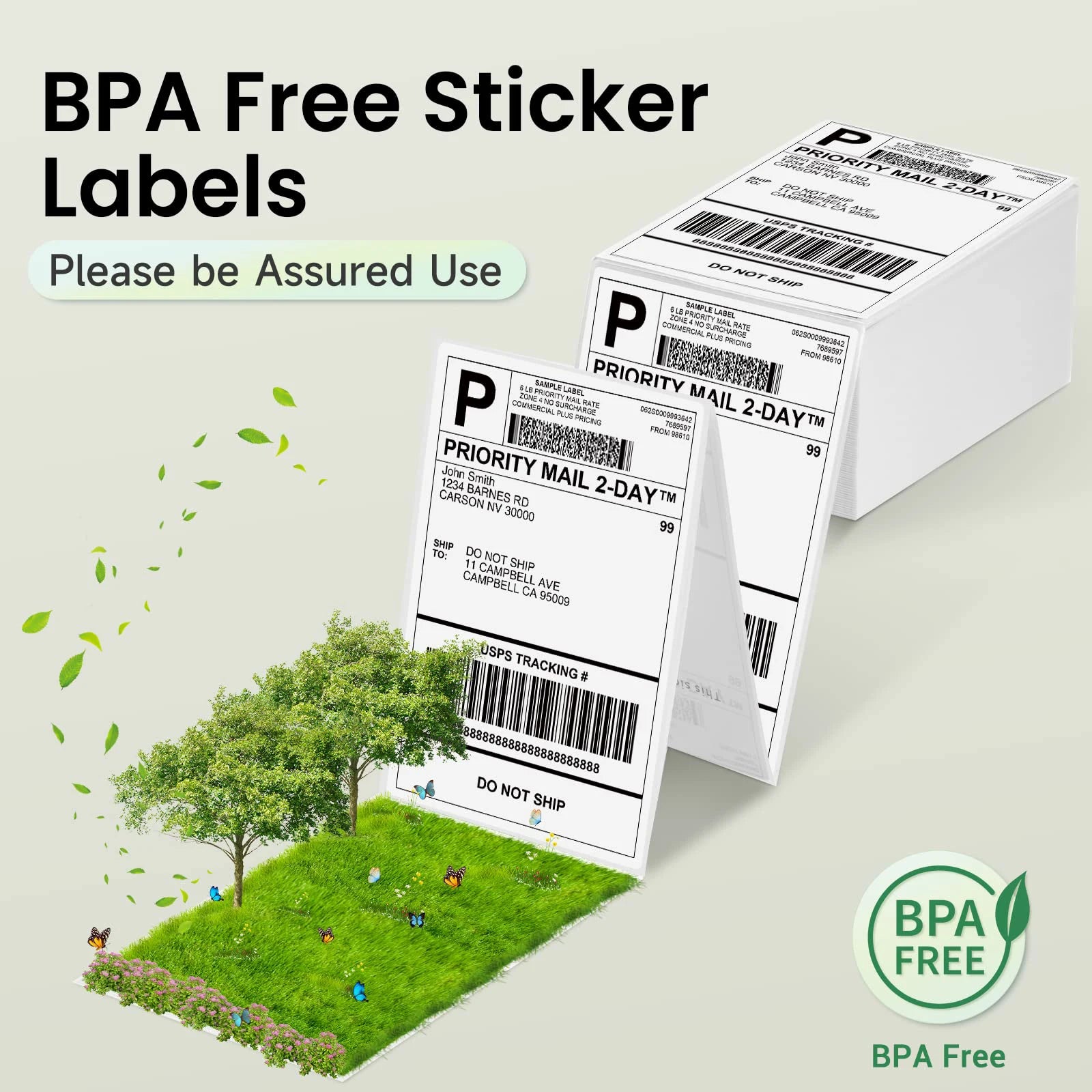 4"x6" inch Thermal Label Paper 100x150mm 100/500PCS For Thermal Shipping Labels DHL UPS Express Barcode For 9220/9210/246S/D200
