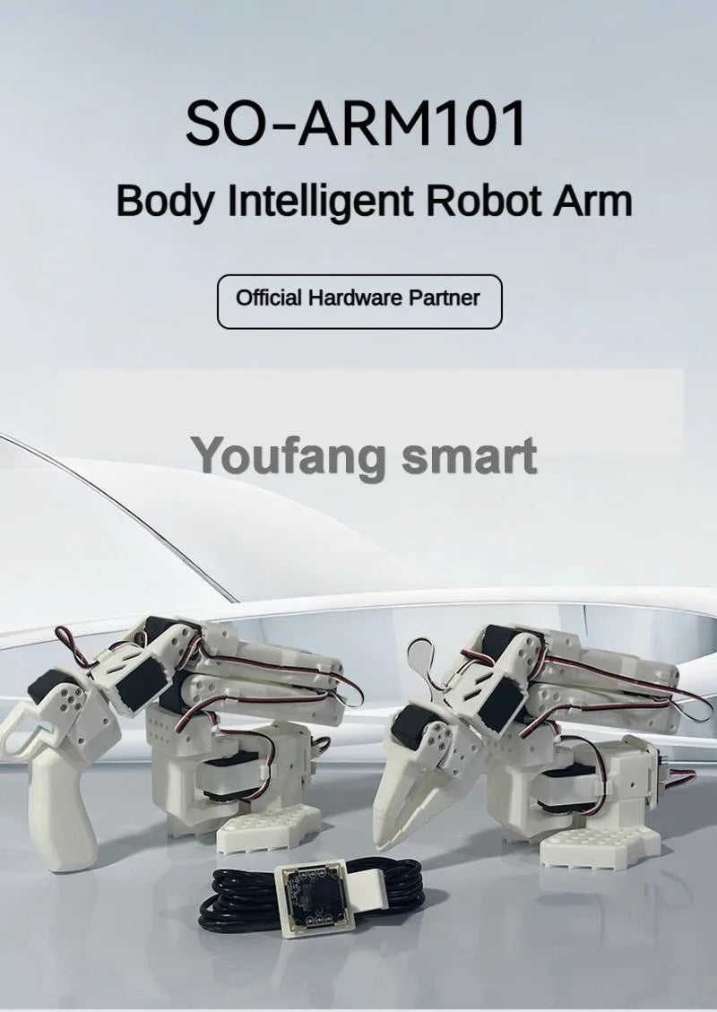 Assembled Low-Cost SO-ARM101 Open Source 6 Axis Robotic Arm LeRobot Embodied AI Vision Recognition SO101 Programmable Robot Kit