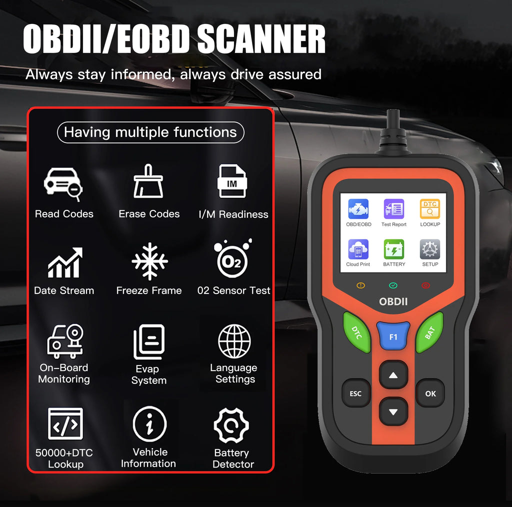 OBD2 Ultra Car Scanner obdii Diagnostic Tool for Cars & Trucks Universal Fitment obd 2 Supports 9 Protocols