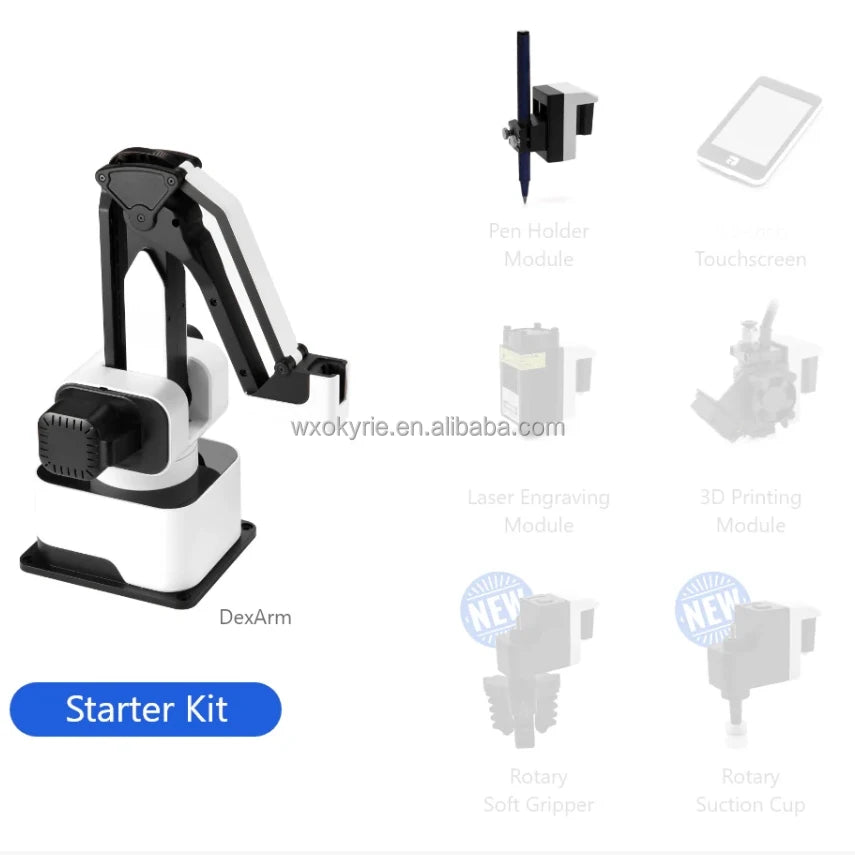 Rotrics DexArm Desktop Collaborative Robot Arm for Industrial Painting Sketching Laser Engraver & 3D Printer Applications