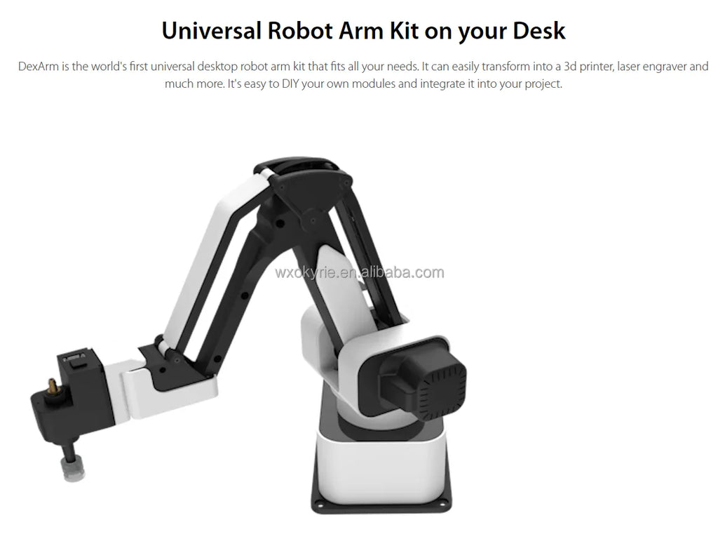 Rotrics DexArm Desktop Collaborative Robot Arm for Industrial Painting Sketching Laser Engraver & 3D Printer Applications