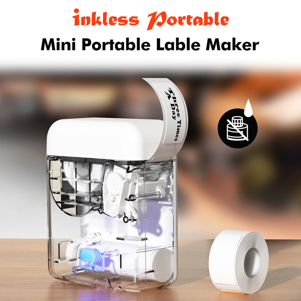Self-adhesive Label Maker Address Label Printer Bluetooth Thermal Printer for Business Office School Home Barcode Logo Clothing