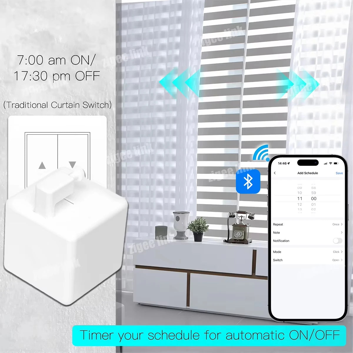 Smart Fingerbot Bluetooth Wireless Finger Robot Automatic Touch Control Buttons SmartLife APP Lazy-Friendly for Home Automation
