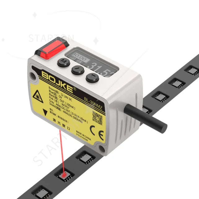 High Precision Distance Laser Ranging Displacement Sensors Square Laser Distance Detection Sensor for Cutting Machine