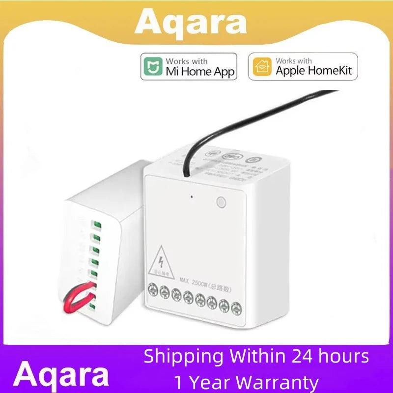 Aqara Two-way Control Module Wireless Relay Switch Controller 2 Channels Work For Mi Jia Mi Homeapp Home Kit Smart Timer