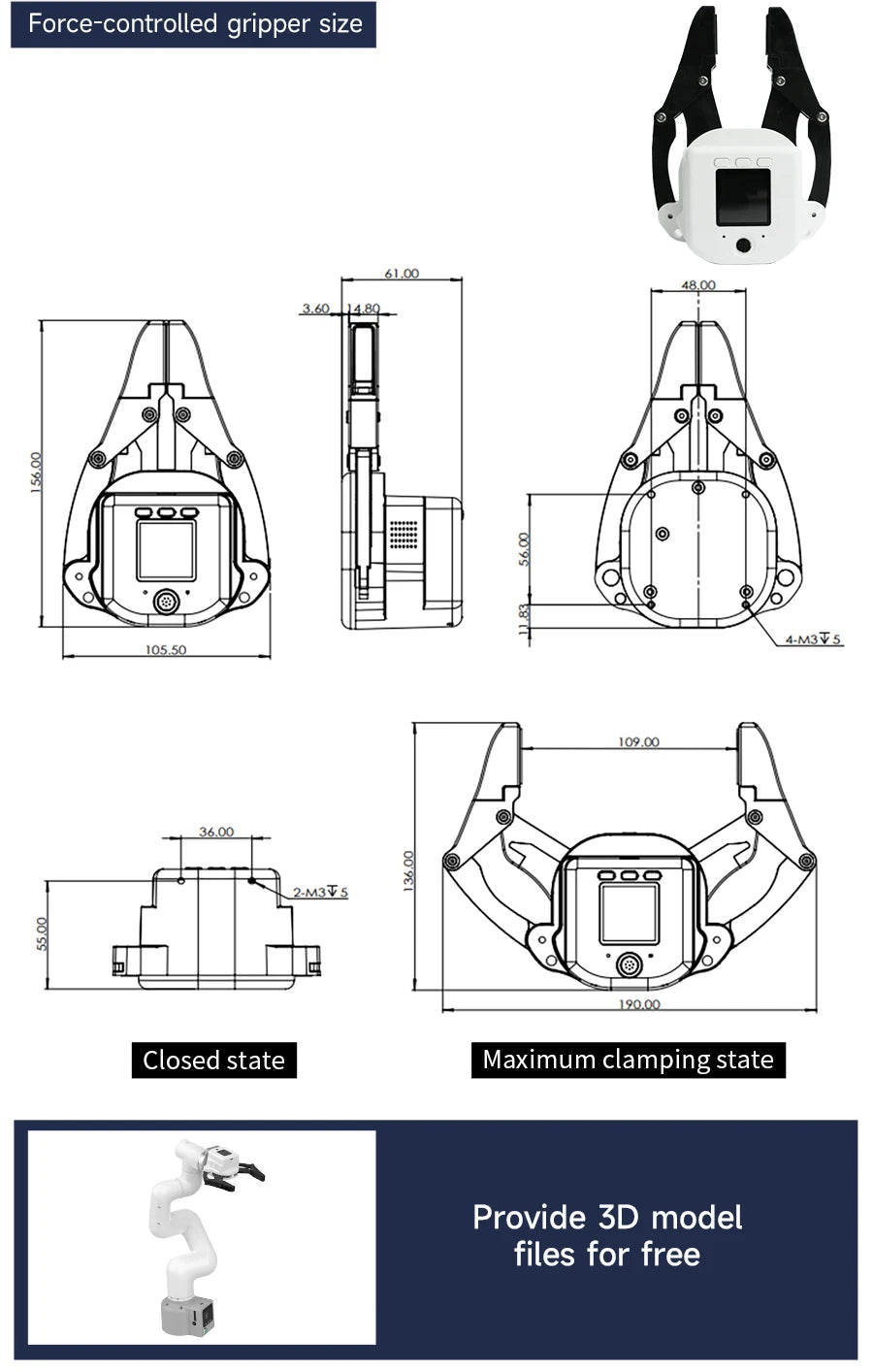 myCobot 320 M5 Robotic Arm 7DOF Collaborative Robot 1KG Load Support APP Control ROS2 Simulation Python C JavaScript Programming