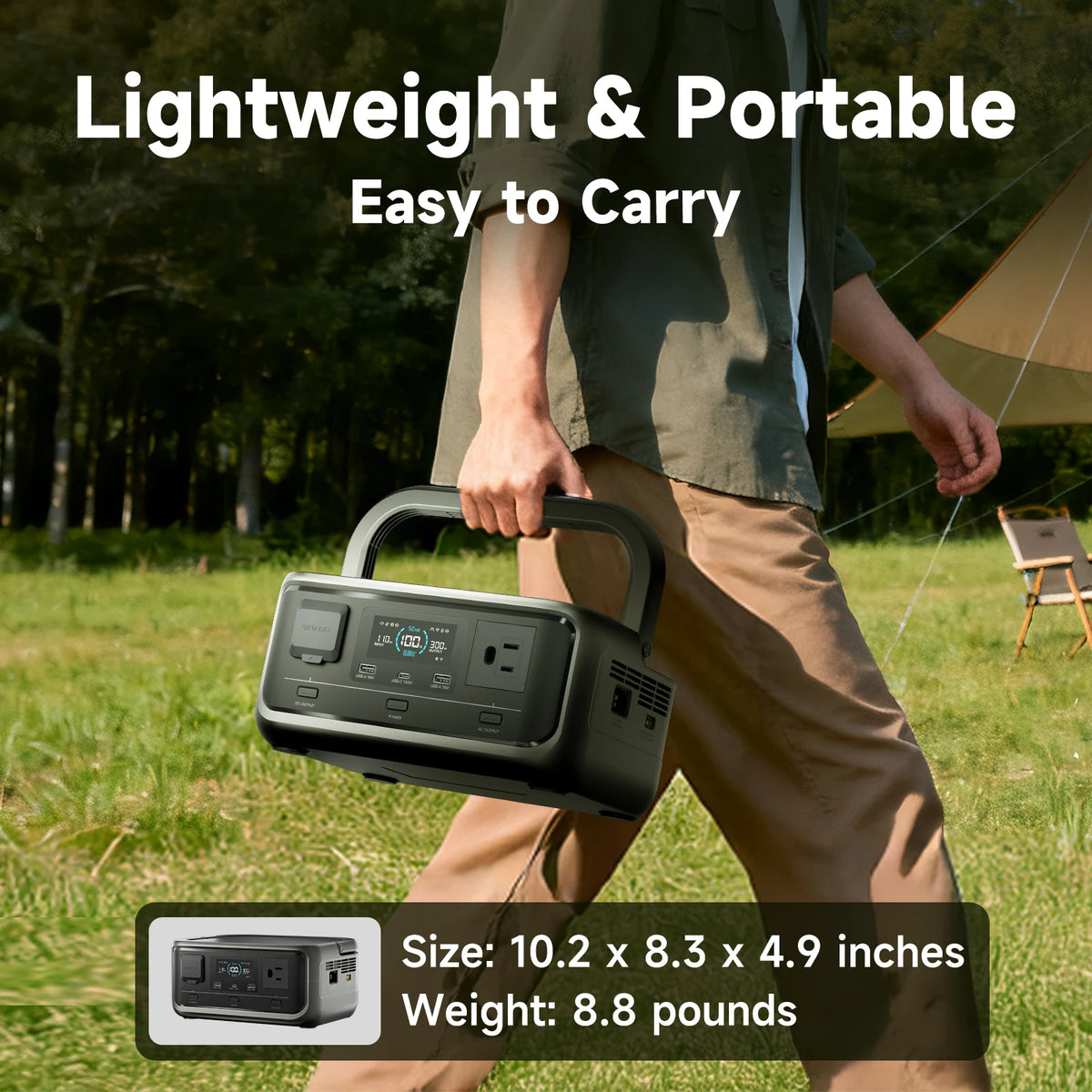 Outdoor Energy Storage LiFePO4 Power Station 140W PD Fast Charging UPS Battery For Home Emergency Camping Travel